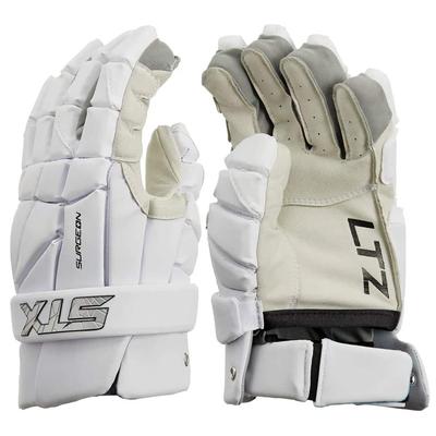 STX Surgeon LTZ Men's Lacrosse Gloves White