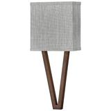 Vector 18 1/2"H Brown with Heather Gray Shade Wall Sconce