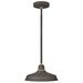 Foundry 6" High Museum Bronze Outdoor Hanging Light