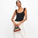 Zara Tops | - Zara Ruffled Bodysuit | Color: Black | Size: M