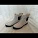 J. Crew Shoes | J Crew Short Shaft Lug Sole Chelsea Rain Boot | Color: Black/White | Size: 10