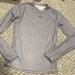 Under Armour Tops | Grey Under Armour Lightweight Long Sleeve V Neck Top | Color: Black/Gray | Size: M