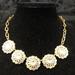 J. Crew Jewelry | J. Crew “Bling Bling” Necklace | Color: Gold/White | Size: Os