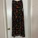 Lularoe Dresses | 1569 Nwt Lularoe Floral Maxi Skirt Dress. Sz2xl | Color: Blue/Orange | Size: 2x