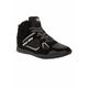 Gorilla Wear Bodybuilding Schuhe Troy High Tops - Schwarz/Grau - Sport Freizeit Alltag Training Workout Schnürsenkel mit Logo Bequem Extra Starker Halt für Herren, 37