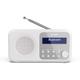 SHARP DR-P420 Portables Digitalradio (DAB/DAB+/FM mit RDS, USB, Bluetooth 5.0, 3,5mm Klinke Wecker-Funktionen), Weiß