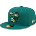 Men's New Era Green Augusta GreenJackets Authentic Collection 59FIFTY Fitted Hat