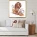 East Urban Home African American Woman, Dried Flowers, Leaves IV - Glam Canvas Wall Art Print 2 Canvas in White | 36 H x 36 W x 1.5 D in | Wayfair