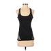 Yoga Colors Active Tank Top: Black Activewear - Women's Size X-Small