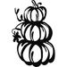 The Holiday Aisle® Pumpkin Stack Wall Décor Metal in Black | 22 H x 13 W x 0.06 D in | Wayfair 1DAA22AC07474C44BDF892A0381713EC