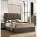 Loon Peak® Asriel Tufted Sleigh Bed Wood & /Upholstered/Polyester in Brown | 53 H x 87 W x 79 D in | Wayfair 4840506DC4F6439A82176E86F3ACACC5