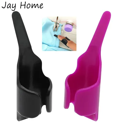2/1Pcs Sewing Fingerthing Pusher Plastic Sewing Finger Protector Fabric Cloth Ironing Tool Finger
