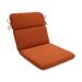 Pillow Perfect Burnt Orange Outdoor Cinnabar Rounded Chair Cushion