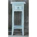 Shabby Chic Cottage 11.8 in. Square Solid Wood End Table with 1 Drawer - 10.5"L x 11.8"W x 25.8"H