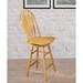 Oak Bravo Selections 44.5 in. High Back Wood Frame 24 in. Bar Stool - 19.5"L x 19"W x 44.5"H
