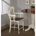 Andrews Bravo 42.5 in. High Back 24 in. Bar Stool with Solid Wood Seat (Set of 2) - 21.5"L x 24.5"W x 42.5"H