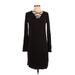 Maurices Casual Dress - Sweater Dress: Black Dresses - Women's Size X-Small