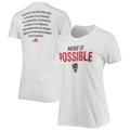 Women's adidas White NC State Wolfpack More Is Possible T-Shirt