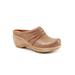 Wide Width Women's Mackay Clog by SoftWalk in Tan (Size 9 1/2 W)