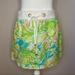 Lilly Pulitzer Skirts | Lilly Pulitzer Linen Skirt | Color: Blue/Green | Size: Xs