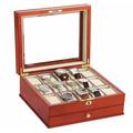 Large Wooden Watch Box for 15 Watches Complete with Storage Drawer Mele & Co