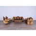European Furniture New Emperador II Coffee Table Wood in Brown/Yellow | 17.75 H x 51 W x 28 D in | Wayfair W42035-CT