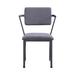 Latitude Run® Side Chair Upholstered, Metal in Gray/Black | 34 H x 24 W x 23 D in | Wayfair 4BDC9B51891D483EB12A80BC64CA865E