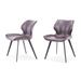 Modrest Moira Modern Dark Brown Eco-Leather Dining Chair (Set of 2)