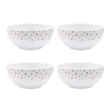 Mikasa Millie Gold 6-in Appetizer Bowls, Set of 4
