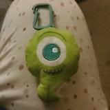 Disney Accessories | Monsters Inc Mike Wazowski Plush Keychain | Color: Green | Size: Os