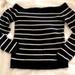 American Eagle Outfitters Sweaters | American Eagle Outfitters Black And White Striped Boatneck Sweater | Color: Black/White | Size: L