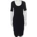 Burberry Dresses | Burberry Black Sheath Midi Dress Size 8 | Color: Black | Size: 8