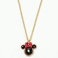 Disney Jewelry | Kate Spade X Disney Rare Minnie Mouse Necklace Nwt | Color: Black/Gold | Size: 17" & 3" Extender
