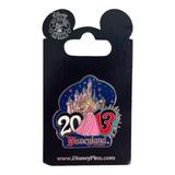 Disney Accessories | Disney Parks Disneyland Resort 2013 Sleeping Beauty Princess Aurora Castle Pin | Color: Blue/Pink | Size: 1 1/2”