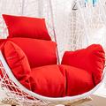 Nmg1 Hanging Egg Chair Cushions Cover, Overstuffed Swing Chair Cushion Pads Cover, Hanging Basket Chair Seat Cushion Replacement Cover(No Padding) (Color : Red)