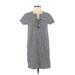 J.Crew Factory Store Casual Dress: Blue Stripes Dresses - Women's Size X-Small