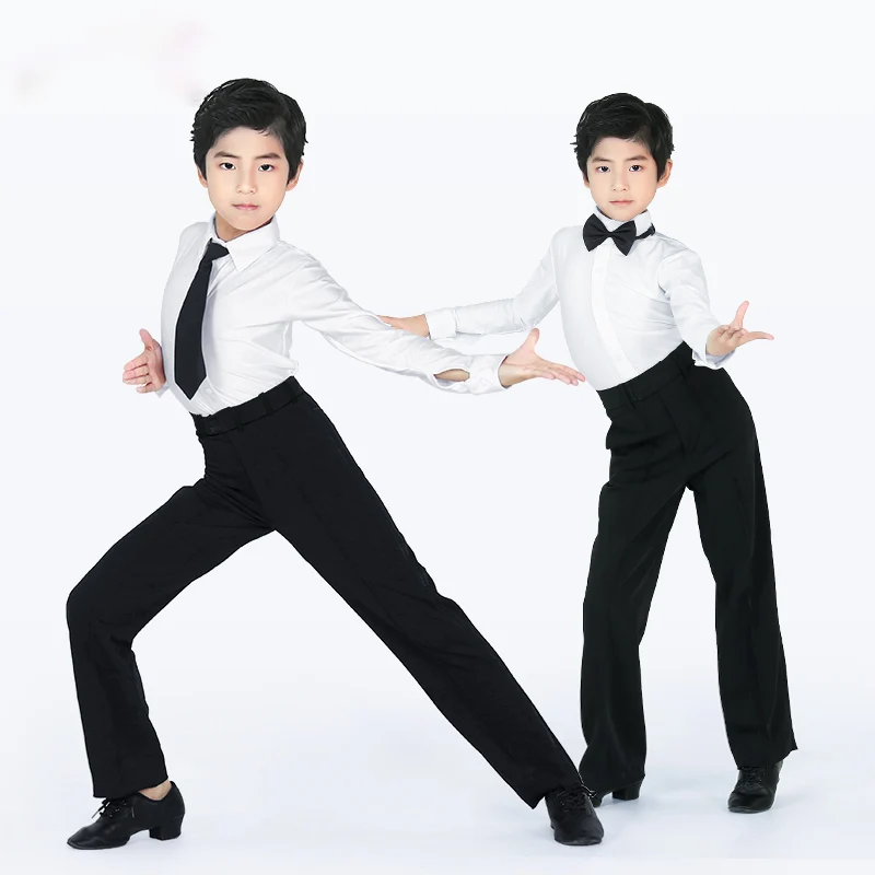 Professional Men Black Latin Dance Pants Boys Adult Satin Ballroom Dance Pants Salsa Tango Rumba Samba Cha Cha Latin Trousers