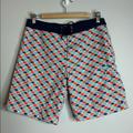 J. Crew Swim | J. Crew Men Swim Trunks Shorts 31 Fish | Color: Blue/Orange | Size: 31