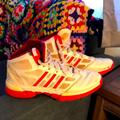Adidas Shoes | Adidas Stupidly Light High-Top Basketball Shoe | Color: Red/White | Size: 9