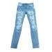 American Eagle Outfitters Jeans | American Eagle Destroyed Super Stretch Hi Rise Jegging | Color: Blue | Size: 4