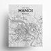 17 Stories Hanoi City Map Graphic Art Paper in Gray/White | 20 H x 16 W x 0.05 D in | Wayfair 52184CD62BC34AF282F56E8DD2E1574E