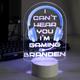 Personalised Blue Gaming LED Colour Changing Night Light - Gaming Room night light