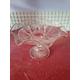 Lovely vintage glass cake stand with tall pedestal stand