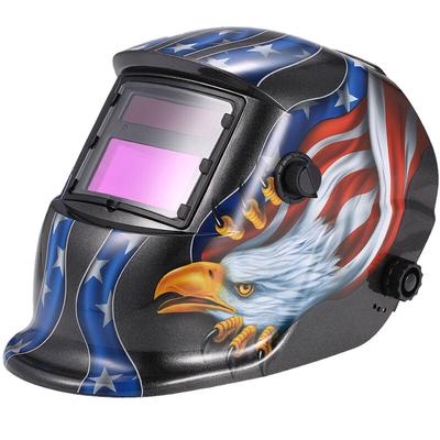 Solar Auto Darkening Welding Helmet Welders Mask Arc Tig Mig Grinding Eagle Black