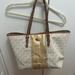 Michael Kors Bags | Michael Kors Tote | Color: Gold/White | Size: Os