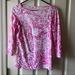 Lilly Pulitzer Tops | Lilly Pulitzer Lion Print Boatneck Top. Size Xs | Color: Pink | Size: Xs