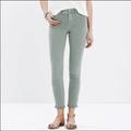 Madewell Jeans | Madewell High Riser Crop Jean Mint Sage Green - Women's Size 29 | Color: Green | Size: 29