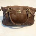 Coach Bags | Coach Sophia Madison Brown Gathered Leather Satchel Bag Pleated Shoulder Bag | Color: Brown | Size: Os