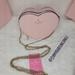 Kate Spade Bags | Mini Kate Spade Heart Love Shack Pink Crossbody | Color: Gold/Pink | Size: Os