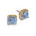 Kate Spade Jewelry | Kate Spade Square Stud Earrings In Blue Marble & Gold | Color: Blue/Gold | Size: Os